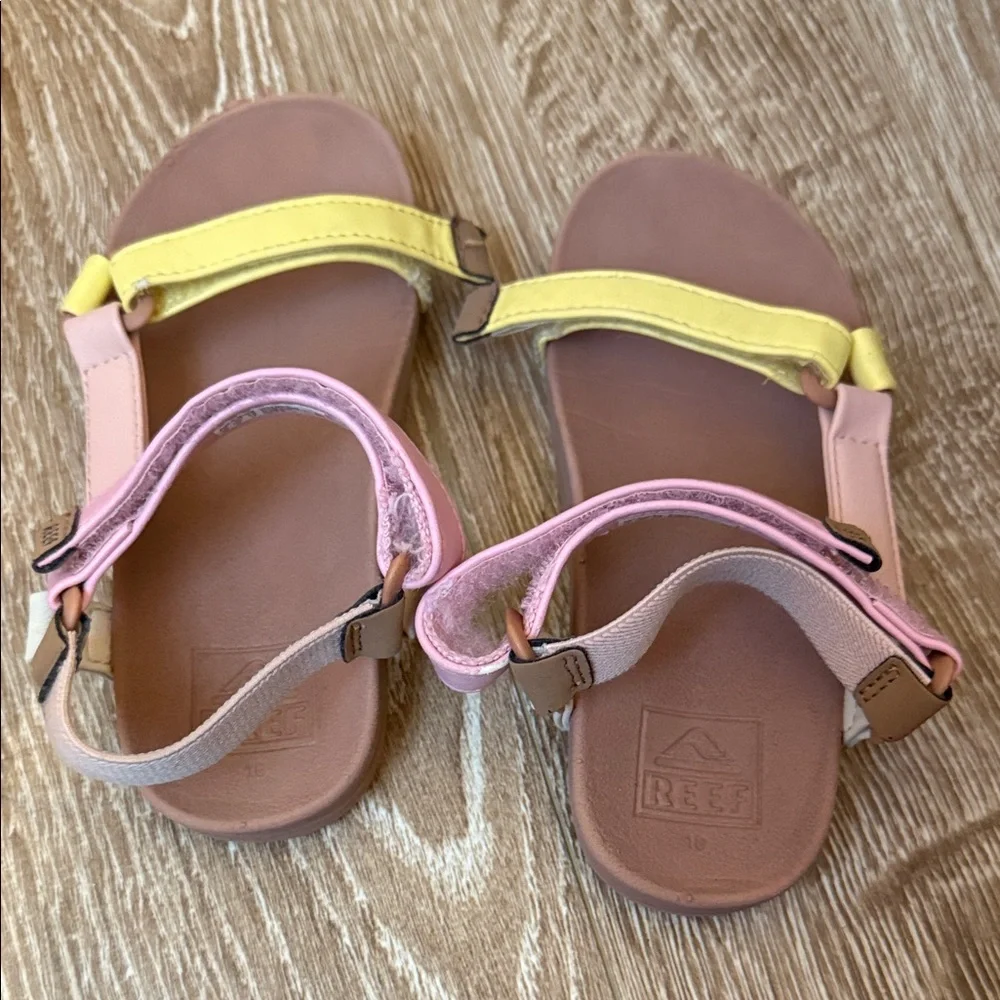 Reef Kids Pink and Yellow Sandals